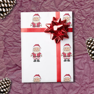Santa Claus - Santon Spielzeugpuppe Weihnachten Geschenkpapier