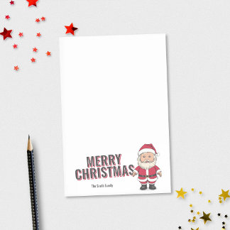 Santa Claus - Santon Spielzeugpuppe Weihnachten Post-it Klebezettel