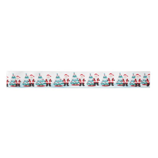 Santa Claus Satin Ribbon Satinband (Vorderseite)