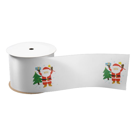 Santa Claus Satinband (Spule)
