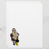 Santa Claus Saxophon spielen (Vorne/Hinten)