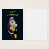 Santa Claus Saxophon spielen (Vorne & Hinten)