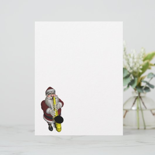 Santa Claus Saxophone Player (Stehend Vorderseite)