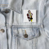 Santa Claus Saxophone Player Button (Beispiel)