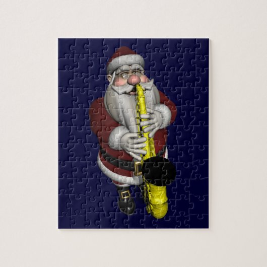 Santa Claus Saxophone Player Puzzle (Vertikal)