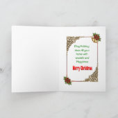 Santa Claus Schlafen Karte (Innenseite)