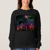 Santa Claus Schlitten Frauen Sweatshirt (Vorderseite)