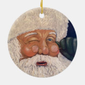 Santa-Claus-Schmuck Keramik Ornament (Hinten)
