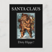 SANTA CLAUS schmutziger Hippy? Weihnachten Postkar (Vorderseite)