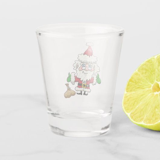 Santa Claus Schnapsglas (Rückseite)