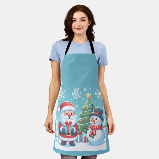 Santa Claus Schürze (Getragen)