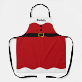 Santa Claus Schürze mit Individuelle Name Weihnach (Vorderseite)