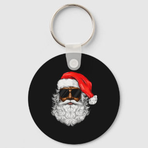 Santa Claus Schwarzes Weihnachten Santa Afro Afroa Schlüsselanhänger