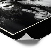 Santa Claus Selfie Bigfoot Christmas Funny Sasquat Poster (Ecke)