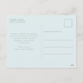 Santa Claus Shabby Chic Holiday Postkarte (Rückseite)