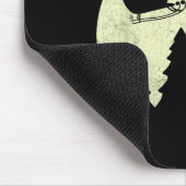 Santa Claus Shark Sleigh Christmas Funny Mousepad (Ecke)