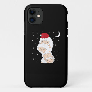 Santa Claus Sheep Christmas Lamb Farm Animals Gift Case-Mate iPhone Hülle