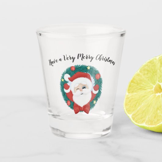 Santa Claus Shot Glass Schnapsglas (Vorderseite)