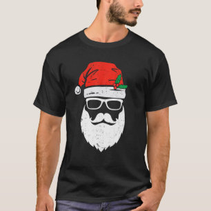 Santa Claus sieht Sonnenbrille mit Hat Beard Chris T-Shirt
