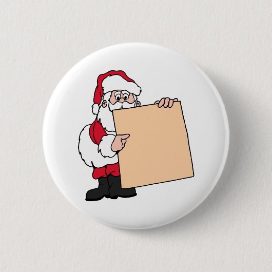 Santa Claus Sign Button (Vorderseite)