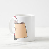 Santa Claus Sign Kaffeetasse (Vorderseite Links)