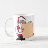 Santa Claus Sign Kaffeetasse (Links)