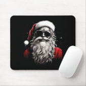 Santa Claus Silhouette Christmas Sungles Caricatur Mousepad (Mit Mouse)