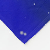 Santa Claus Silhouette - Schlittenfahrt Fleecedecke (Ecke)