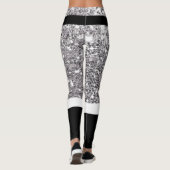 Santa Claus Silver Glitzer Leggings (Rückseite)