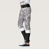 Santa Claus Silver Glitzer Leggings (Links)