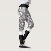 Santa Claus Silver Glitzer Leggings (Rechts)