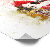 Santa Claus Sitting Poster (Ecke)