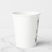 Santa Claus Skateboarding mit Presets Pappbecher (Rechts)