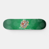 Santa Claus Skateboarding Skateboard (Horizontal)