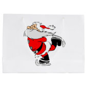 Santa Claus Skaten Große Geschenktüte (Rückseite)