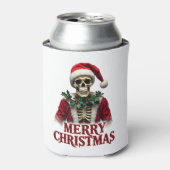 Santa Claus Skeleton Outfit Skull Funny Christmas  Dosenkühler (Kanne Vorderseite)