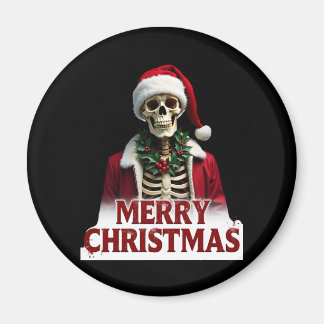 Santa Claus Skelett Kostüm Schädel Lustiges Weihna Magnet