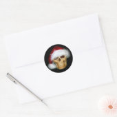 Santa Claus Skull Runder Aufkleber (Umschlag)