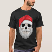 Santa Claus Skull Weihnachten T-Shirt (Vorderseite)