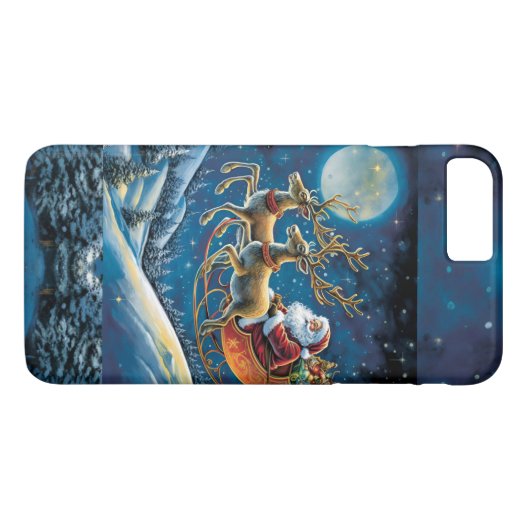 Santa Claus Sleigh Case-Mate iPhone Hülle (Rückseite (Horizontal))