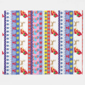 Santa Claus sleigh Fleecedecke (Vorderseite (Horizontal))