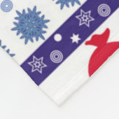 Santa Claus sleigh Fleecedecke (Ecke)