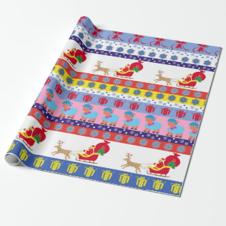 Santa Claus sleigh Geschenkpapier