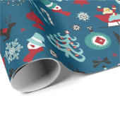 Santa Claus Sleigh Rentierzucht Frische Pasta mach Geschenkpapier (Rolleneckpunkt)