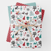 Santa Claus Sleigh Rentierzucht Frische Pasta mach Geschenkpapier Set (Beispiel)