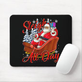 Santa Claus Sleigh Toys Black African American Chr Mousepad (Mit Mouse)
