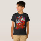 Santa Claus Sleigh Toys Black African American Chr T-Shirt (Vorne ganz)