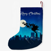 Santa Claus Sleigh Weihnachten Kleiner Weihnachtsstrumpf (Rückseite)
