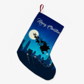 Santa Claus Sleigh Weihnachten Kleiner Weihnachtsstrumpf (Vorderansicht (hängend))