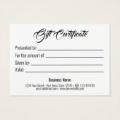 Santa Claus Sleigh Weihnachtsgeschenkkarte (Rückseite)